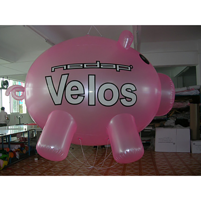 Customised 3M Inflatable Plastic PVC Pig Giant Large Animal Balloon For Trade Showing